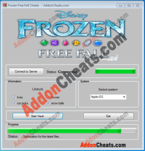Frozen Free Fall Cheats Unlock All Items